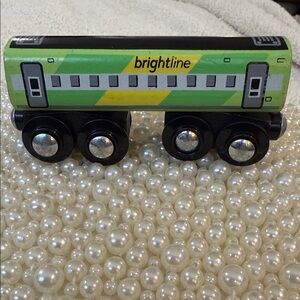 Brightline  Wooden and magnetic Green and Black Toy Train